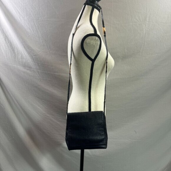 Salvatore Ferragamo Black Leather Shoulder Bag Vintage - Picture 3 of 11